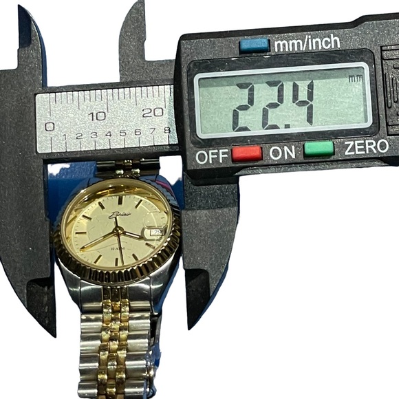 Belair Ladies Watch RARE Vintage gold plated Bracelet White Dial Date Window - Picture 8 of 9